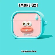 【Ready】For 1MORE Q21 Case Earphone Case Vintage Cute Cartoon Soft Silicone Casing NO.1