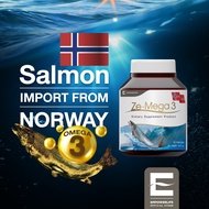 Ze-Mega3 Fish Oil 2 แถม 1 น้ำมันปลาจากแซลมอน น้ำมันปลา แซลมอน โอเมก้า 3 สูง สูตรบำรุง จากน้ำมันปลาแซลมอน วัตถุดิบคุณภาพสูง ส่งไว