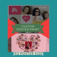 Custom Poster Wall Print A3 size / Cuci Gambar Besar / Photo Picture Print