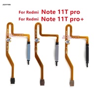 For Xiaomi Redmi Note 11T Pro Plus Pro+  Home Button Fingerprint Sensor Flex With Power Key Button F