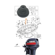 YAMAHA OBM 40HP Gromment 676-42727 # 2 STROKE OUTBOARD ENGINE PART E40X/BULAT