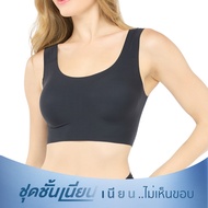 Wacoal ชุดชั้นเนียน บราไร้โครง รูปแบบสวมหัว คอกลม รุ่น WH9E11
