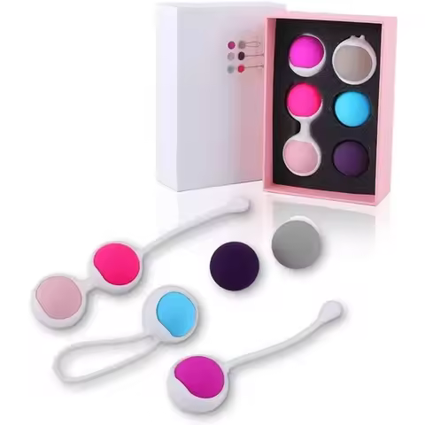 2026 New Upgrade Kegel Balls Tighten 6 Kegel Exercise Weights Exercise Kit Pelvic Floor Muscles Trai