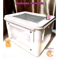 (The Ham's) HAMSTER CAGE MODIFIED BOX HAMSTER, HEDGEHOG, RAT, GECKO