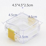 Clear Plastic Storage Boxes with Hinged Lids (Set of 5)//  PE 膜透明首飾盒防氧化