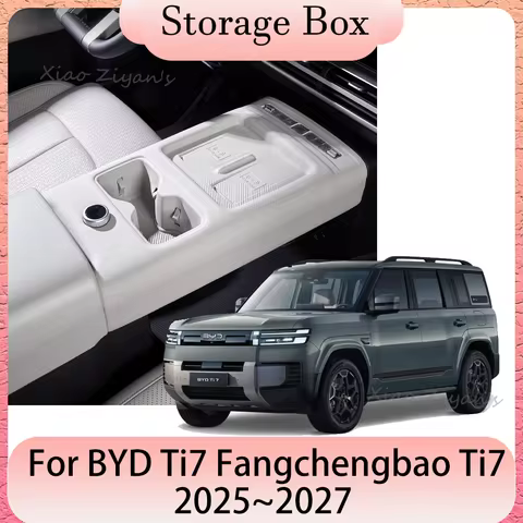 For BYD Ti7 Fangchengbao Ti7 2025~2027 2026 Car Center Console Silicone Charging Pad Cup Mat Protect