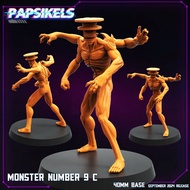 Monster Number 9 [C]-No. 8-Aberration Monstrosity/32mm scale 3D printed miniature PSK