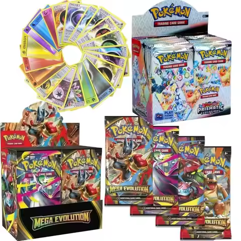 36Packs Pokemon Card MEGA EVOLUTION SCARLET&VIOLE 151 Prismatic Evolutions Black Bolt Booster Battle