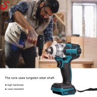 [Seriena.my] Battery Electric Drill Max 520Nm Electric Screwdriver for Makita 18V-21V Battery