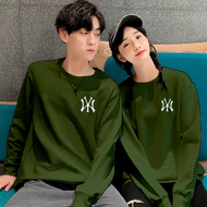 COD BAJU LENGAN PANJANG COUPLE LOGO NY - KAOS LENGAN PANJANG PASANG TERBARU - SWEATER  CAPELAN TERLA