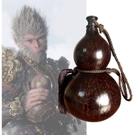 Second-Hand Black Myth Wukong Drink Bottle, 34oz/1L Large Gourd-Shaped Water Bottle, with Tassel Bel