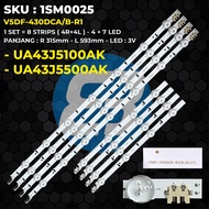 SAMSUNG 43 Inch TV Backlight UA43J5100 UA43J5500 V5DF-430DCA-R1