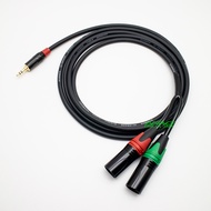 Dây Tín Hiệu Âm Thanh Jack 3.5mm Sang 2 Jack Canon Đực | dây rack 3li canon | dây 3ly canon | dây 3