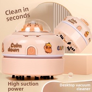 All-in-One Desktop Cleaner: Vacuum & Blower for Capybara Lovers & Students