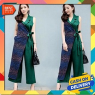 Jumpsuit Manorah Jumpsuit For Women Korean Style Today Jumpsuit Combi Batik Madeka - Green R