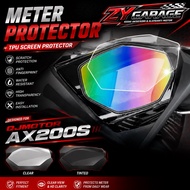 QJMOTOR AX200S Meter Protector TPU Film Tinted Clear Dashboard Screen Protector Meter Lens Protectio