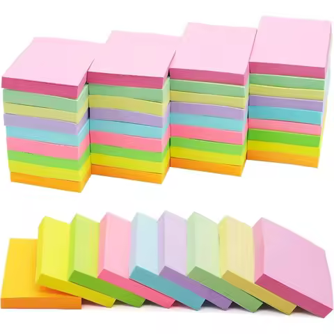 36 Pack Sticky Notes 1.5x2 in Post 2160 Sheets Post Small Self Sticky Notes Pad in 9 Pastel Colors f