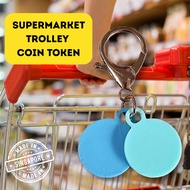 SG Supermarket Trolley Coin Token $1 50cents keychain -MIN 2 TO ORDER