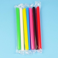 Disposable Straw Jumbo Colored Straw Pearl Milk Tea Straw Supplies Drink Bubble Juice Drinking U5C0