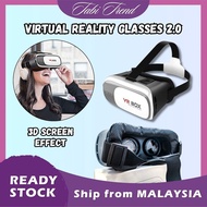 2.0 3D Virtual Reality Glasses VR For Mobile Phone 2nd Generation VR Headset Cermin Mata 3D Movies G