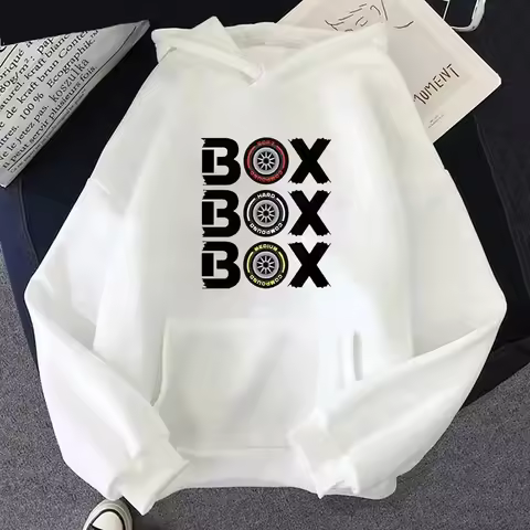 Box Box Box Hodies F1 Tyre Compound V2 Sweatshirts Women's Long Sleeve Top Oversized Hooded Funny Ga