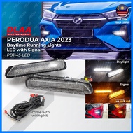 DLAA Perodua AXIA 2023 Daytime Car Running Lights LED with Signal (DRL) AXIA 2023 Fog Lamp
