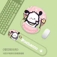 Cherry Blossom Pacha Dog Mouse Pad Wrist Protector Hand Guard Wrist Rest Soft Pad Ins Silicone Game Office 3D Stereo Office Pen