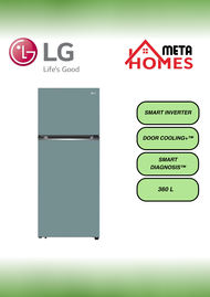 LG 360L 2 Door Top Mounted Freezer Refrigerators (Clay Mint) LG-GN-B332PMGB