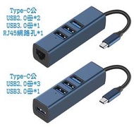USB HUB Type-C/USB A轉USB集線器;USB網卡(選購) MAC/Windows/android