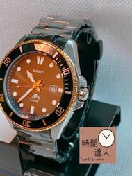 [時間達人]台灣原廠公司貨CASIO 劍魚 槍魚 水鬼 MDV-106 200M 潛水錶 原廠保固 黑.黑金+黑色鋼帶