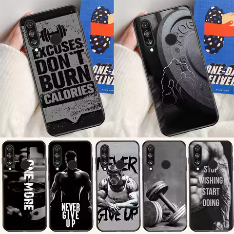 Bodybuilding Gym Fitness For Huawei P20 P30 P40 Lite P60 Pro Nova 12i 11i 8i 12s 9 10 SE Y90 Y60 Y70