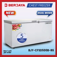 Berjaya Premium 425L Dual Chest Freezer BJY-CFSD500B-R6 (White) 5 YEARS Compressor warranty