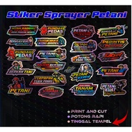 Farmer sprayer stickers, hologram stickers, farmer's words