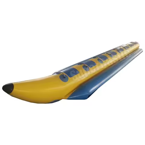 Inflatable Banana Boat 8 Person Commercial Grade Towable Water Tube for Lake Ocean Beach Water Sport