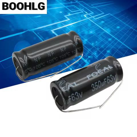 2PCS 100V 300uf 350uf 63V axial non-polar electrolytic capacitor 63v 350uf 18X43mm