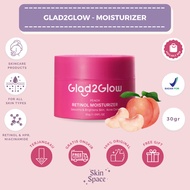 GLAD2GLOW Peach Retinol Moisturizer with Retinol & HPR mix content [100% ORIGINAL]