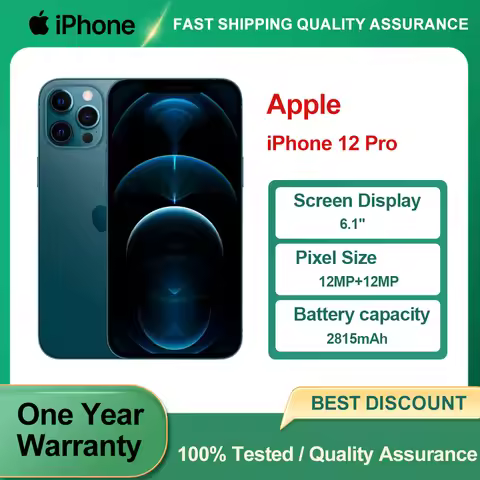 Apple iPhone 12 Pro Original Used Unlocked 5G Mobile Phone Face ID 6.1" 128/256GB ROM 12MP Camera He
