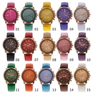 Watch Women Fashion Geneva Roman Numerals Leather Analog Quartz Watch Casual Couple Watch Wrist Watches
