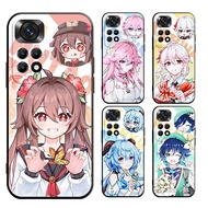 For Redmi Note 11 11s 9T 9C 10A 9A 9 9s Pro + 4G 5G Genshin Impact hu tao Casing Soft Case Cover
