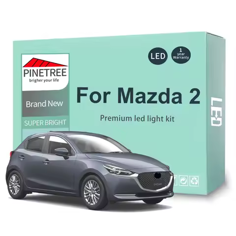 For Mazda 2 Demio DY DE DJ DL 2002-2021 Sedan Hatch Led Interior Light Kit Dome Map Trunk LED Bulbs 