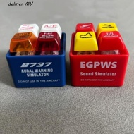 DELMER EGPWS Warning Simulator, 737 Airbus Aircraft Route Pilot Keychain, Collection Sound Effects P
