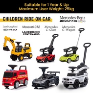 Official Licensed Porsche/Mercedes-Benz/Maserati/Lamborghini/CAT Children Ride On Car