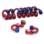 10pcs Universal AN8 8-AN 180 Degree Aluminum Oil/Fuel Line Hose End Fitting