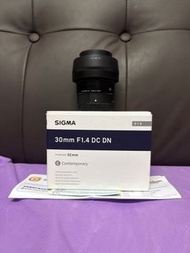 基本上全新一樣 香港行貨有保 2028-10 Sigma 30 30mm F1.4 Contemporary Sony E Mount 