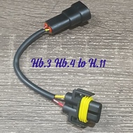 Socket Hb3 Hb4 Male to H11 Female Foglamp Converter Socket