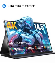 UPERFECT | UPERFECT จอภาพพกพา 14.5 นิ้ว 4K 60Hz หน้าจอ IPS อัตราส่วน 16:10 พร้อมพอร์ต Type-C และ Min