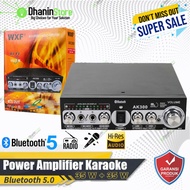 POWER AMPLIFIER MINI RAKITAN STEREO HIFI BLUETOOTH KARAOKE 400 WATT