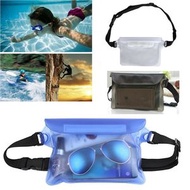 透明色 戶外游泳漂流包 三層密封手機防水袋 漂流游泳潛水PVC防水腰包 PVC腰包漂流袋 戶外運動手機腰包潛水套