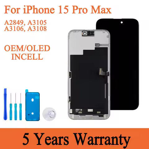New LCD For iPhone 15 Pro Max Display Test 3D Touch Screen For iPhone 15 Pro Max LCD Screen Digitize
