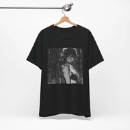 Kemeja-T Lelaki Grok Ani Pelekat Waifu Anime T-Shirt Kemeja Tee Hipster Estetik Pakaian Kapas Kasual